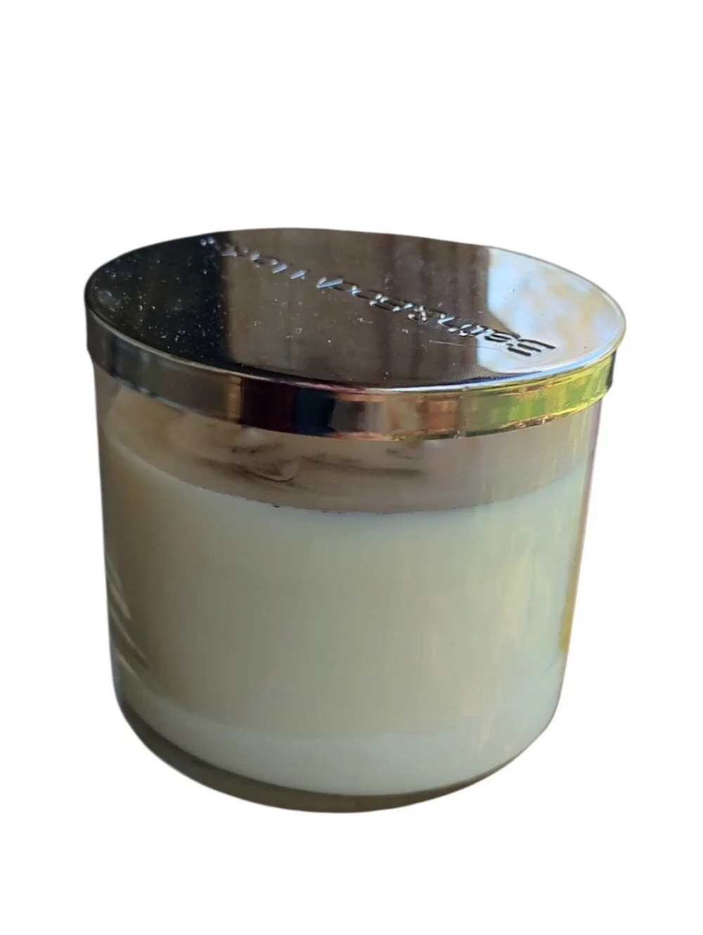 Rare Bath & Body Works Plumeria Sugared Lemon Zest Scented Candle - Yellow/Pink